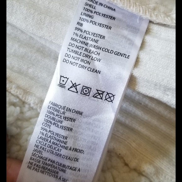 PrAna bone white Quilted Down Puffer Vest Fleece Lined XS - Picture 8 of 8